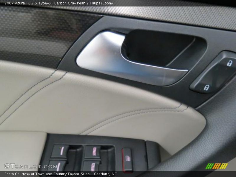 Carbon Gray Pearl / Taupe/Ebony 2007 Acura TL 3.5 Type-S