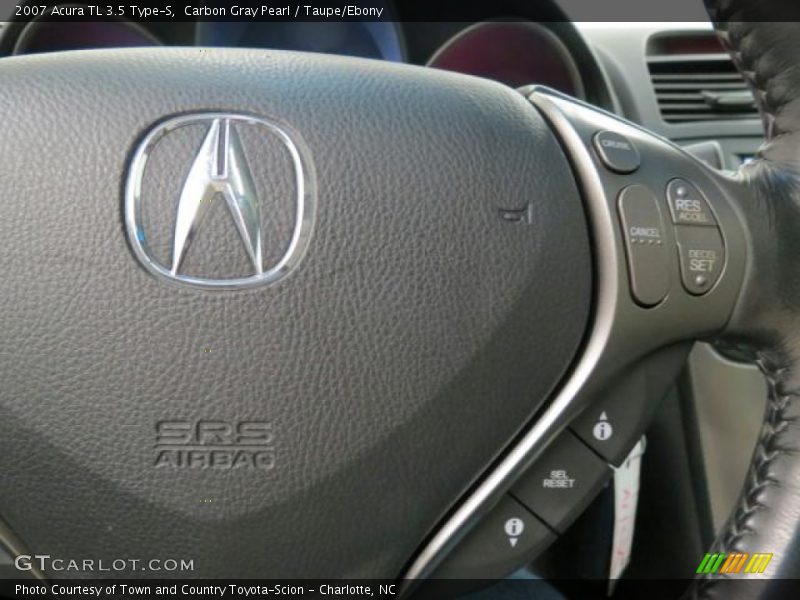 Carbon Gray Pearl / Taupe/Ebony 2007 Acura TL 3.5 Type-S