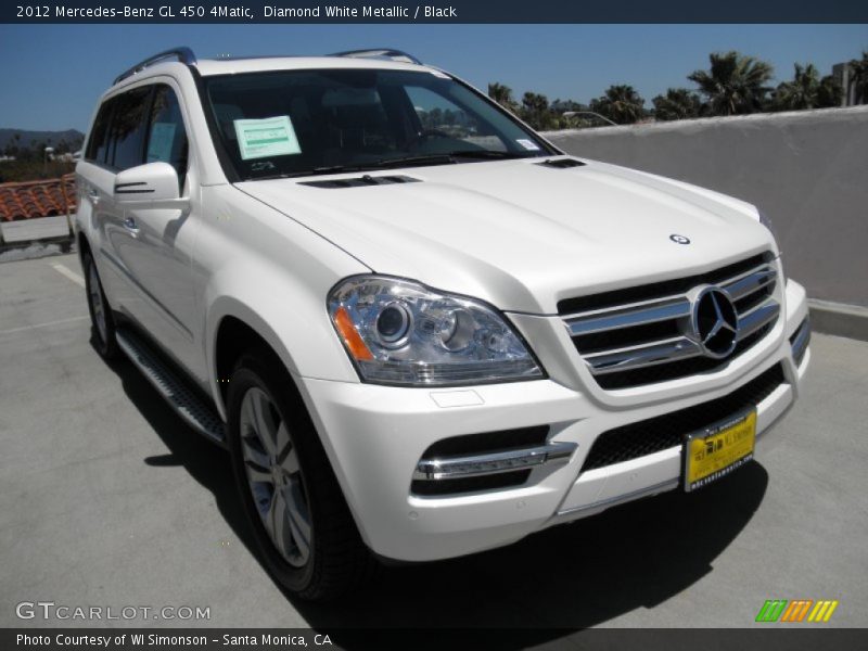 Diamond White Metallic / Black 2012 Mercedes-Benz GL 450 4Matic