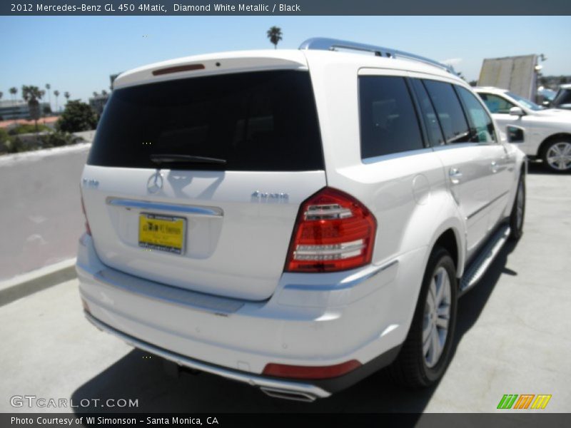 Diamond White Metallic / Black 2012 Mercedes-Benz GL 450 4Matic