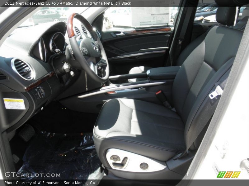 Diamond White Metallic / Black 2012 Mercedes-Benz GL 450 4Matic