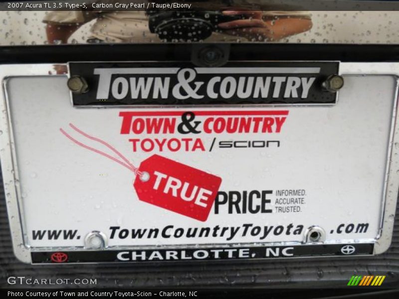 Carbon Gray Pearl / Taupe/Ebony 2007 Acura TL 3.5 Type-S