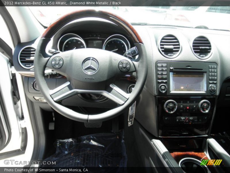 Diamond White Metallic / Black 2012 Mercedes-Benz GL 450 4Matic