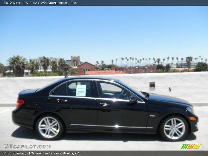 Black / Black 2012 Mercedes-Benz C 250 Sport