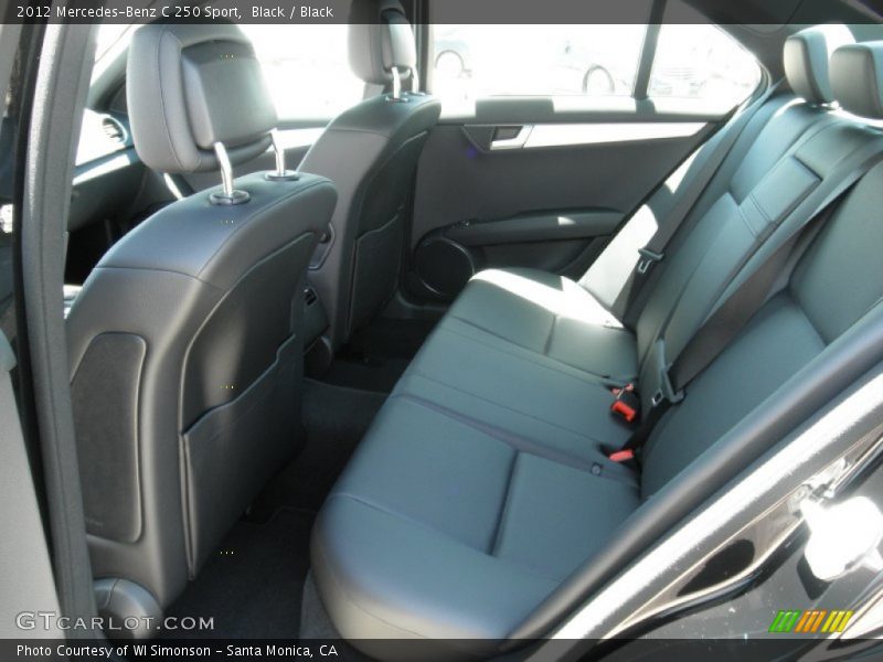 Black / Black 2012 Mercedes-Benz C 250 Sport