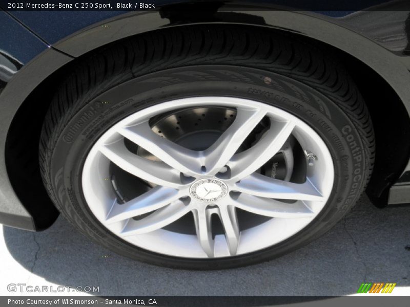 Black / Black 2012 Mercedes-Benz C 250 Sport