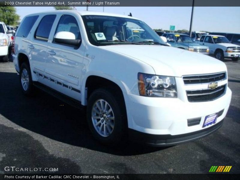 Summit White / Light Titanium 2009 Chevrolet Tahoe Hybrid 4x4