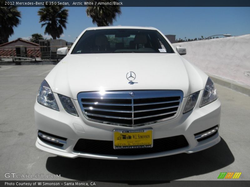 Arctic White / Almond/Black 2012 Mercedes-Benz E 350 Sedan