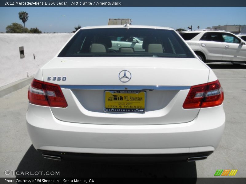 Arctic White / Almond/Black 2012 Mercedes-Benz E 350 Sedan