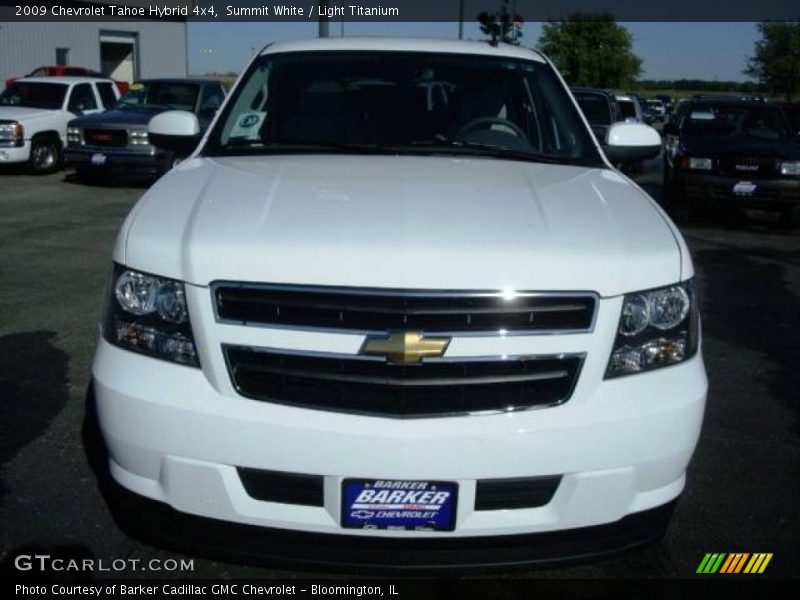 Summit White / Light Titanium 2009 Chevrolet Tahoe Hybrid 4x4