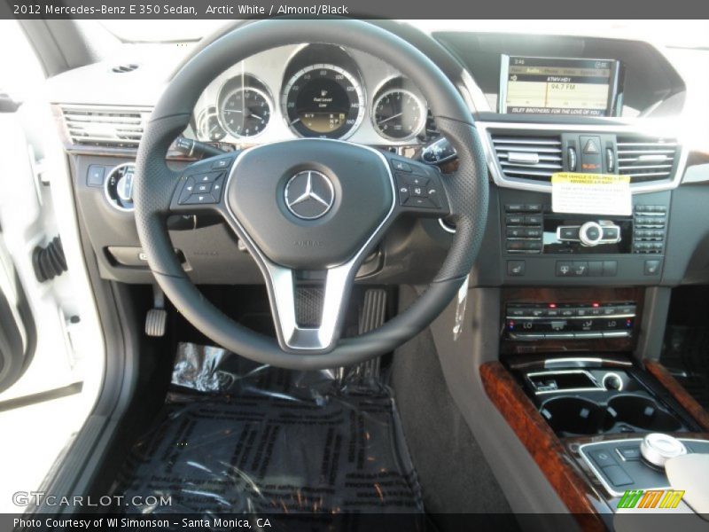 Arctic White / Almond/Black 2012 Mercedes-Benz E 350 Sedan