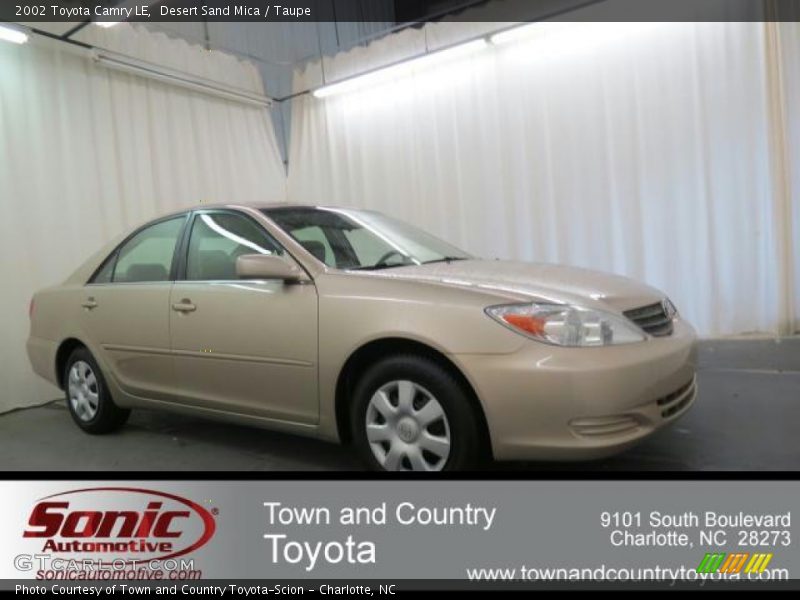 Desert Sand Mica / Taupe 2002 Toyota Camry LE
