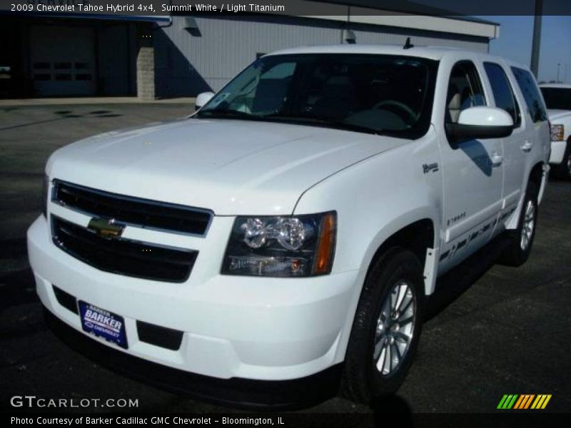 Summit White / Light Titanium 2009 Chevrolet Tahoe Hybrid 4x4