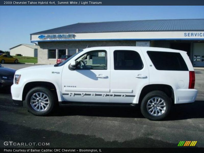 Summit White / Light Titanium 2009 Chevrolet Tahoe Hybrid 4x4