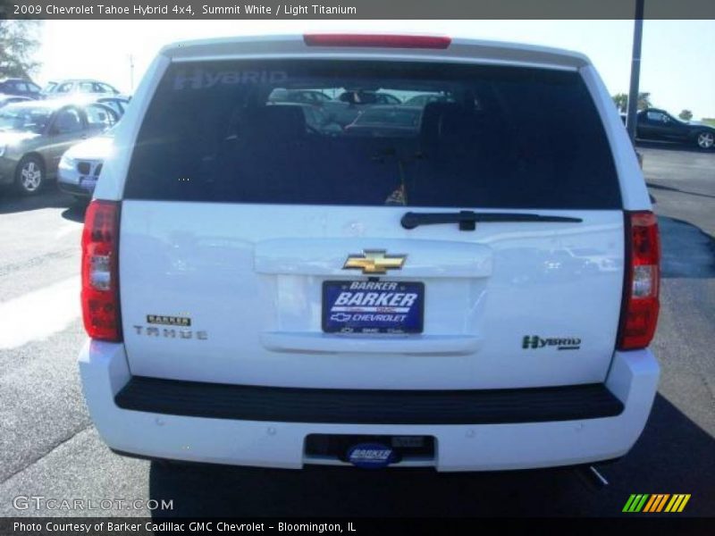 Summit White / Light Titanium 2009 Chevrolet Tahoe Hybrid 4x4