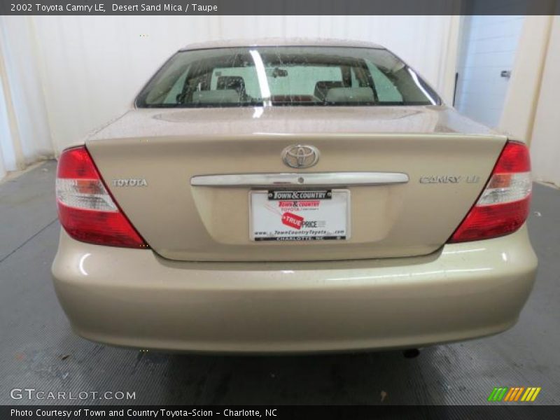 Desert Sand Mica / Taupe 2002 Toyota Camry LE