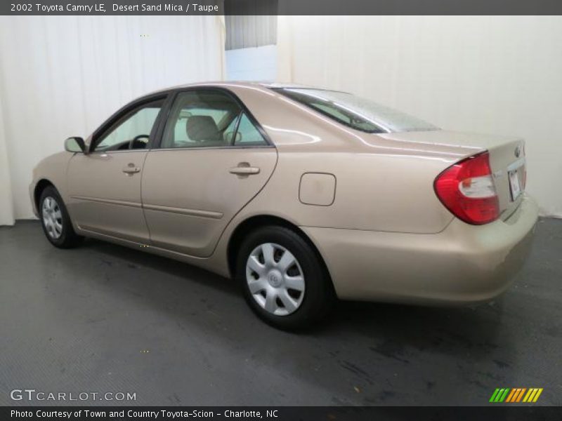 Desert Sand Mica / Taupe 2002 Toyota Camry LE