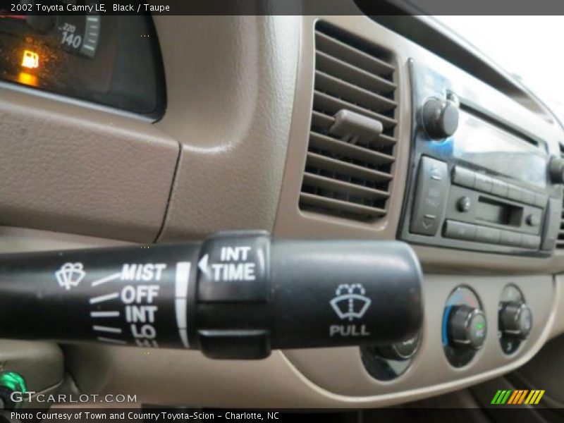 Black / Taupe 2002 Toyota Camry LE