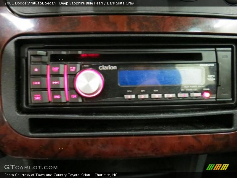 Deep Sapphire Blue Pearl / Dark Slate Gray 2001 Dodge Stratus SE Sedan