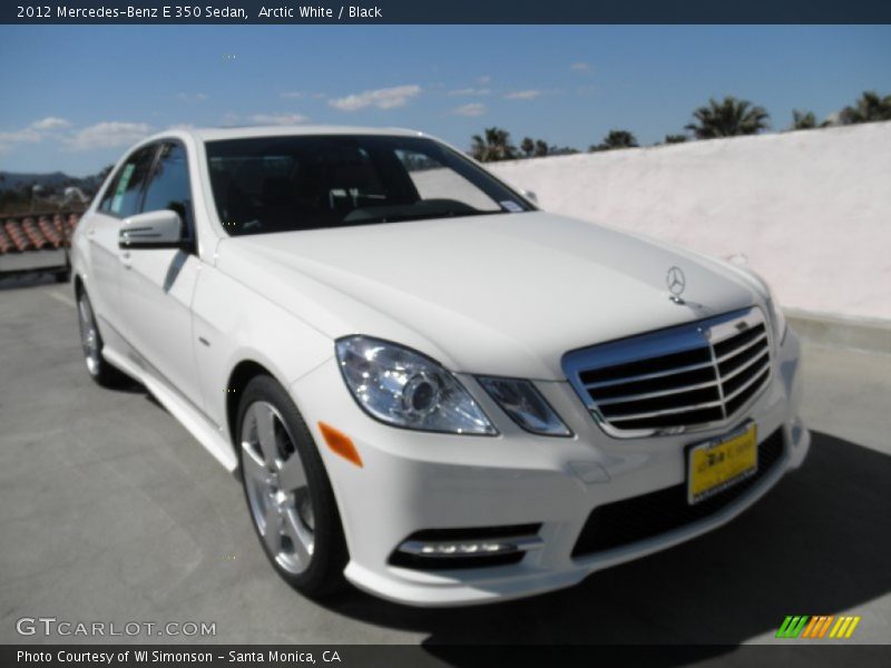 Arctic White / Black 2012 Mercedes-Benz E 350 Sedan