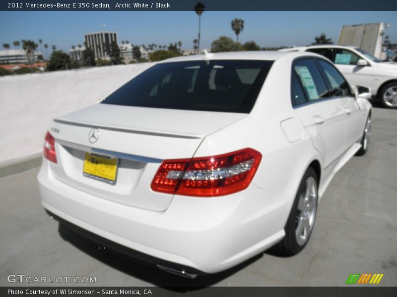 Arctic White / Black 2012 Mercedes-Benz E 350 Sedan