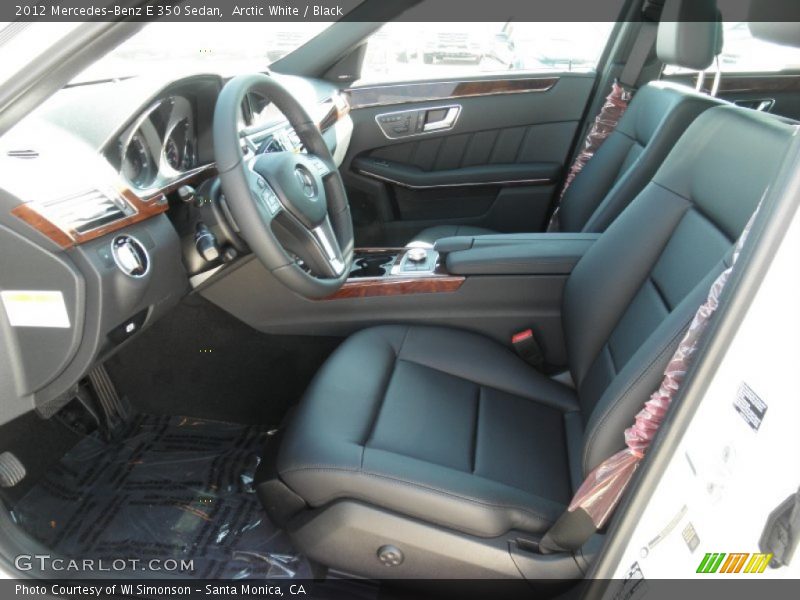 Arctic White / Black 2012 Mercedes-Benz E 350 Sedan