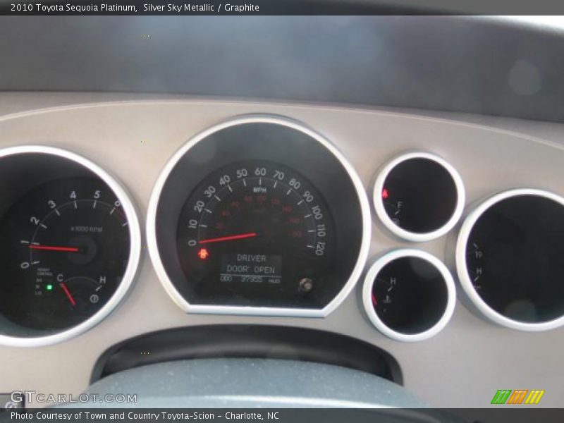 Silver Sky Metallic / Graphite 2010 Toyota Sequoia Platinum