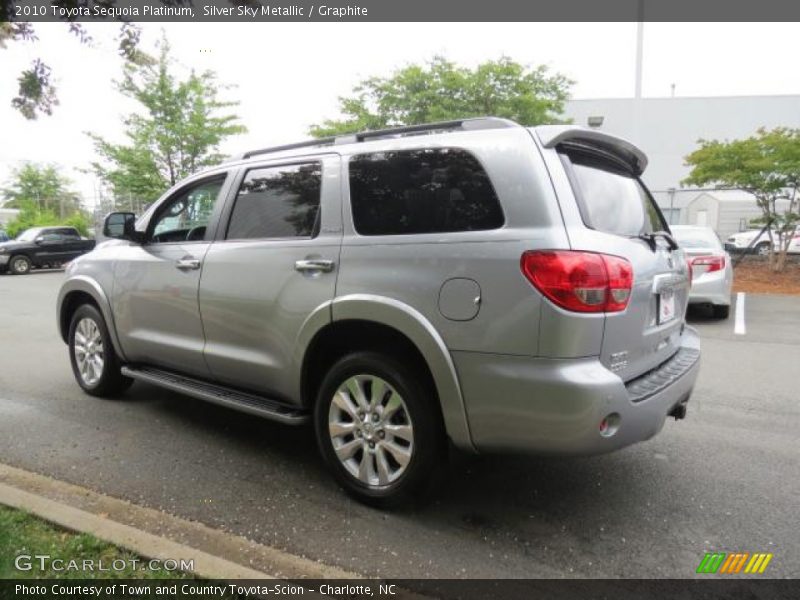 Silver Sky Metallic / Graphite 2010 Toyota Sequoia Platinum