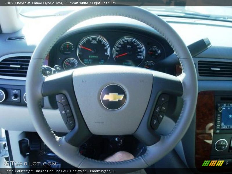 Summit White / Light Titanium 2009 Chevrolet Tahoe Hybrid 4x4