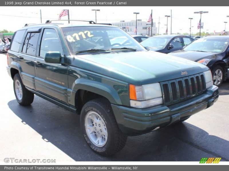 Forest Green Pearlcoat / Camel 1998 Jeep Grand Cherokee Limited 4x4