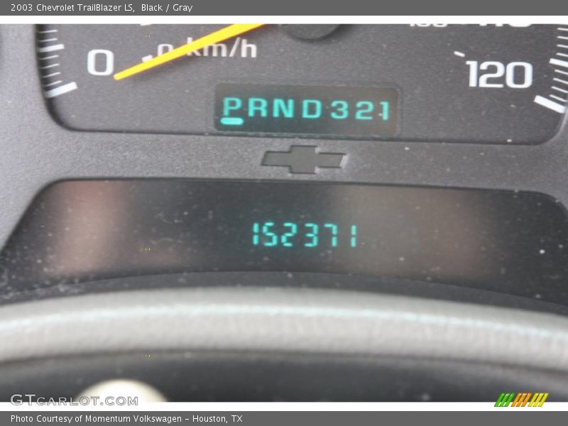 Black / Gray 2003 Chevrolet TrailBlazer LS