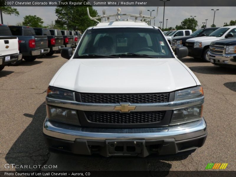 Summit White / Medium Pewter 2007 Chevrolet Colorado Work Truck Regular Cab