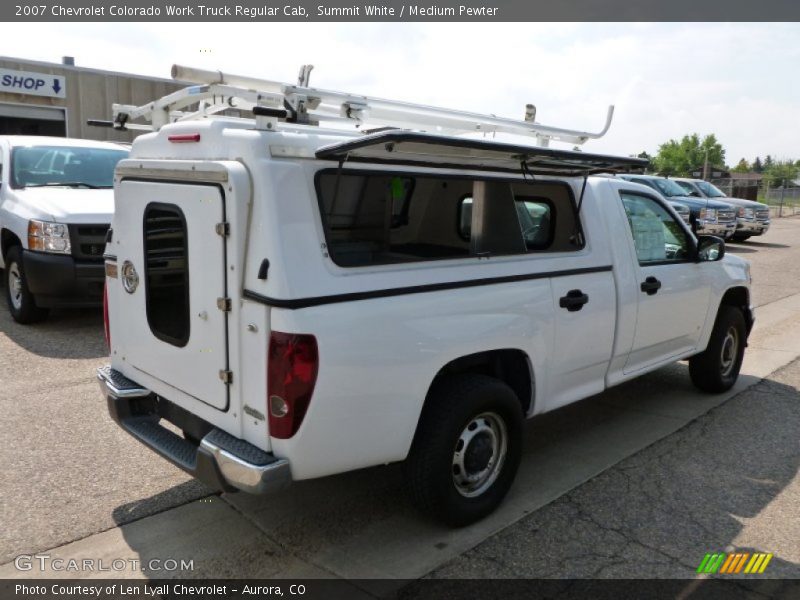 Summit White / Medium Pewter 2007 Chevrolet Colorado Work Truck Regular Cab