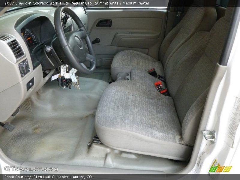  2007 Colorado Work Truck Regular Cab Medium Pewter Interior