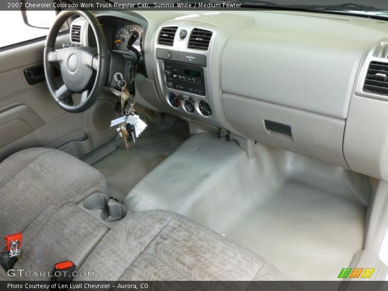 Dashboard of 2007 Colorado Work Truck Regular Cab