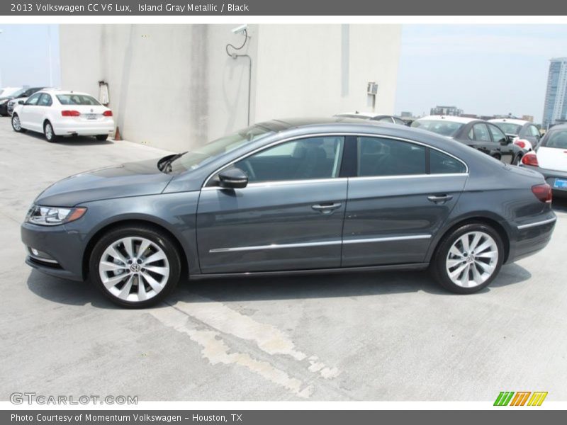 Island Gray Metallic / Black 2013 Volkswagen CC V6 Lux