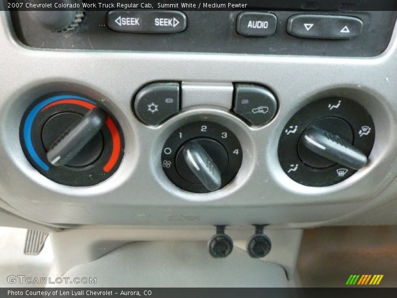 Controls of 2007 Colorado Work Truck Regular Cab