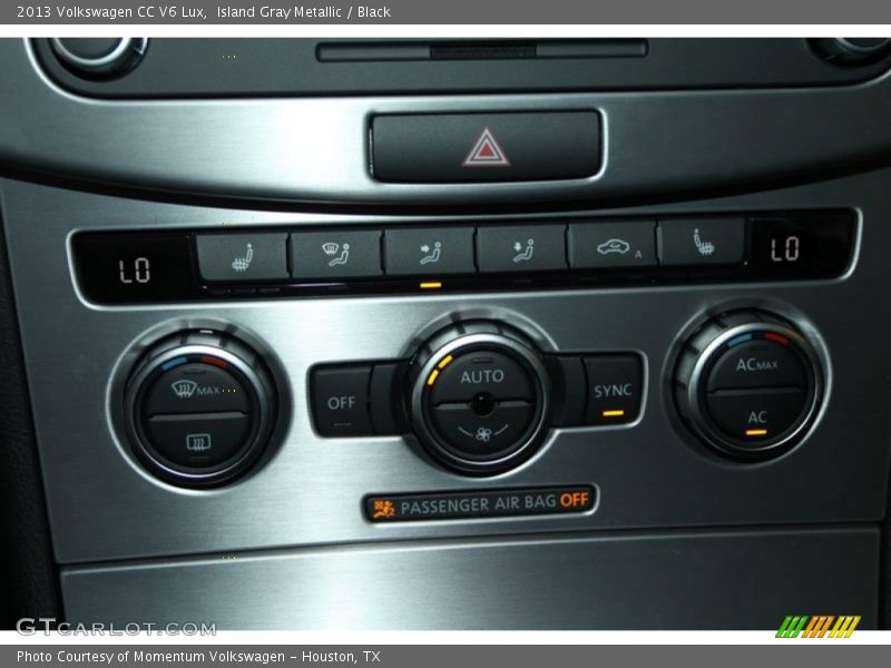 Island Gray Metallic / Black 2013 Volkswagen CC V6 Lux