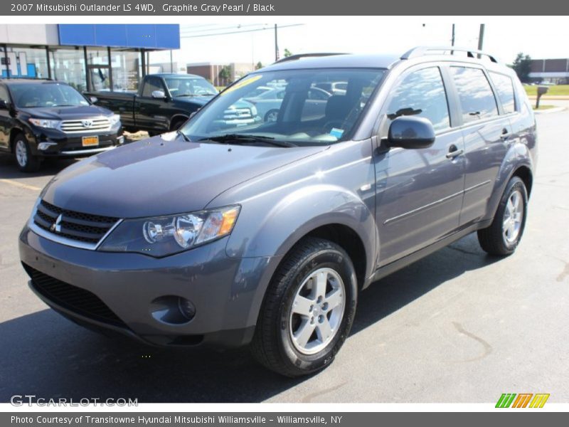Graphite Gray Pearl / Black 2007 Mitsubishi Outlander LS 4WD
