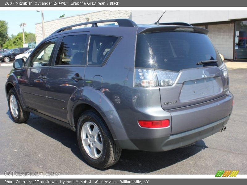 Graphite Gray Pearl / Black 2007 Mitsubishi Outlander LS 4WD