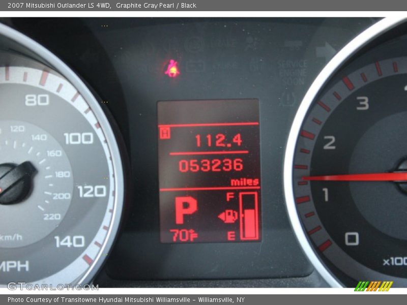 Graphite Gray Pearl / Black 2007 Mitsubishi Outlander LS 4WD
