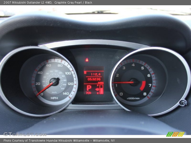 Graphite Gray Pearl / Black 2007 Mitsubishi Outlander LS 4WD
