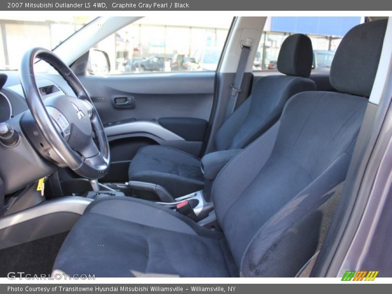 Graphite Gray Pearl / Black 2007 Mitsubishi Outlander LS 4WD