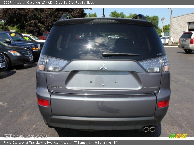 Graphite Gray Pearl / Black 2007 Mitsubishi Outlander LS 4WD