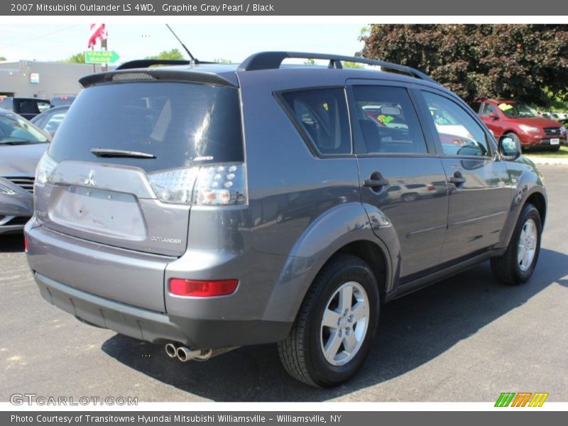 Graphite Gray Pearl / Black 2007 Mitsubishi Outlander LS 4WD