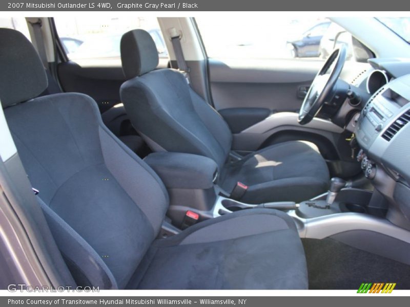 Graphite Gray Pearl / Black 2007 Mitsubishi Outlander LS 4WD