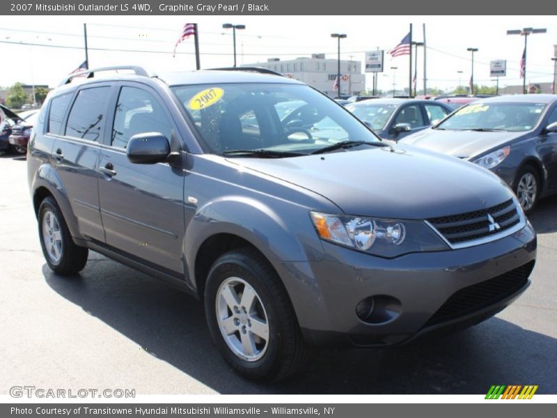Graphite Gray Pearl / Black 2007 Mitsubishi Outlander LS 4WD