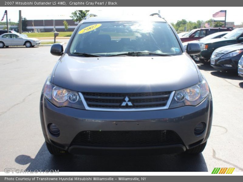 Graphite Gray Pearl / Black 2007 Mitsubishi Outlander LS 4WD