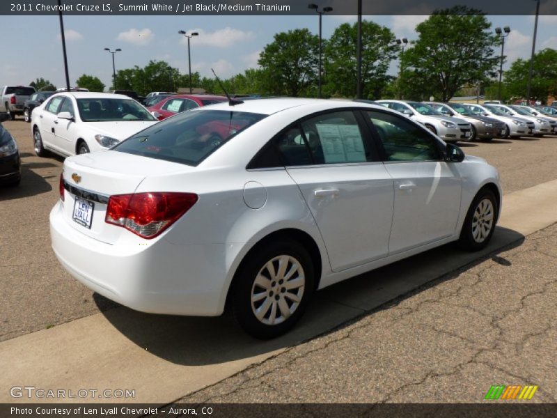 Summit White / Jet Black/Medium Titanium 2011 Chevrolet Cruze LS
