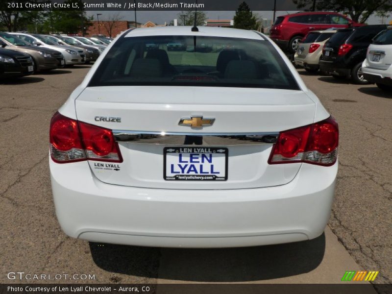 Summit White / Jet Black/Medium Titanium 2011 Chevrolet Cruze LS